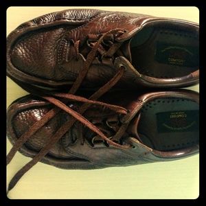 SAS Oxfords Men 10 N Brown Leather Lace Up Shoe US